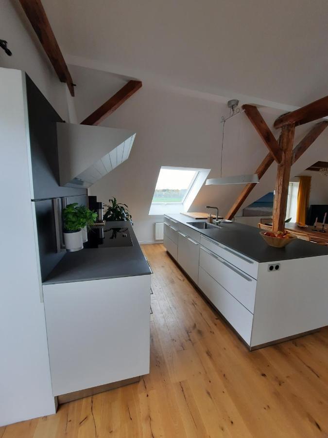 Luxurioeses Loft Mit Schoenem Blick Tremsbuettel Exterior photo